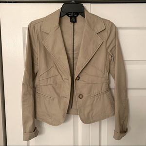 Wet Seal Stretch Khaki Jacket Blazer